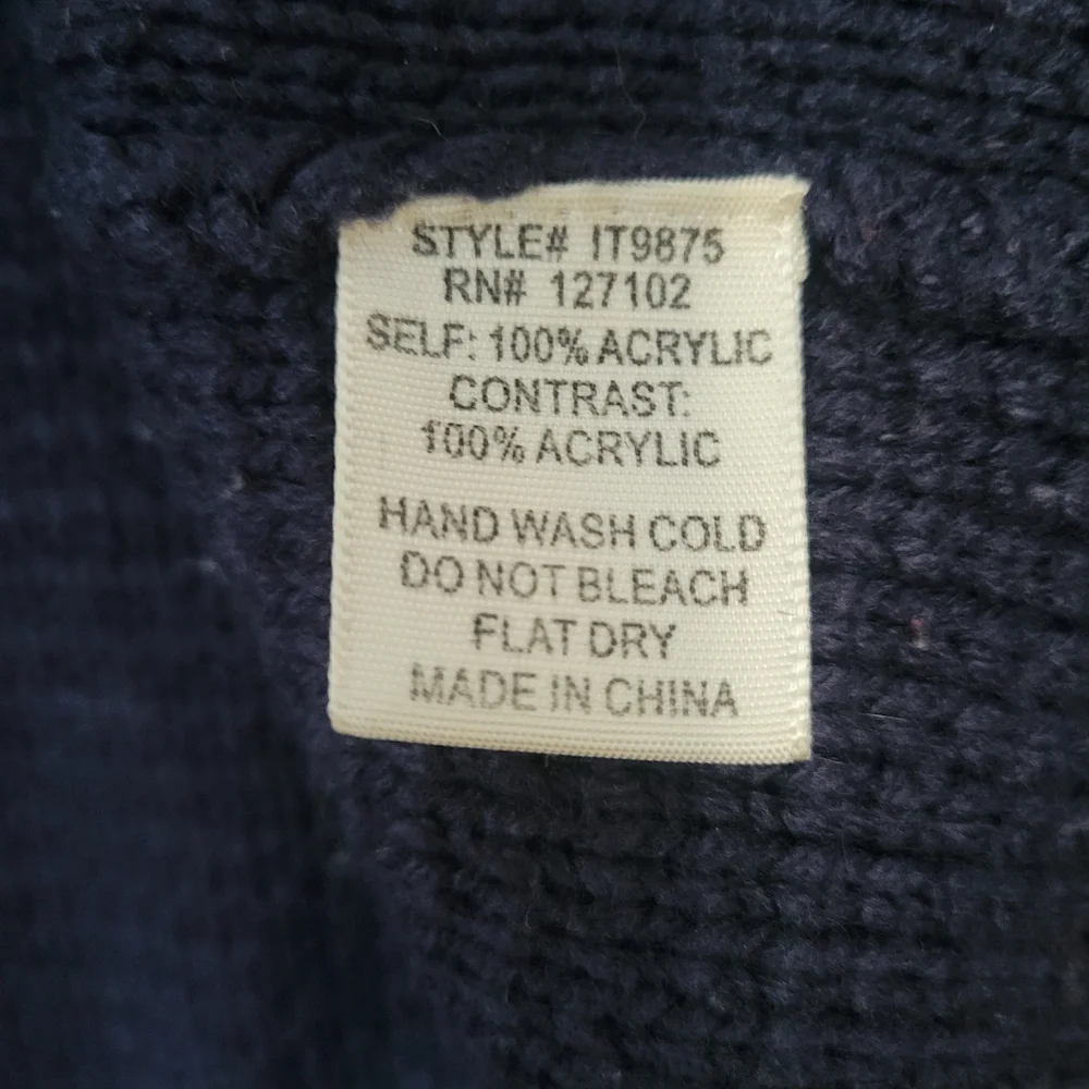 Blue Nautical Anchor Knit Sweater - Picture 5 of 6